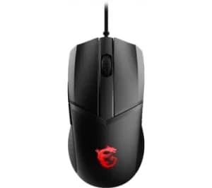 MSI Clutch GM41 Lightweight V2 RGB Optical Gaming Mouse, Black