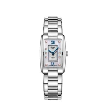 Rotary LB05435-07-D Womens Cambridge Diamond Steel Bracelet Wris Colour - Silver