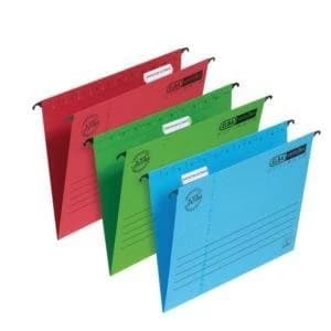 Elba Verticflex Foolscap Ultimate Suspension File Manilla 240gsm 15mm V Base Blue Pack of 25
