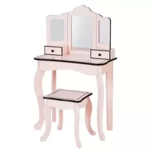 Teamson Kids Little Lady Gisele Toy Vanity Set - Pink / Black