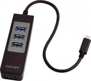Advent ATYC4HB16 USB Type C to USB 3.0 4-port Hub