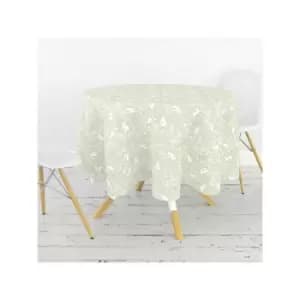 William Morris Forest Life Green 132cm Round Cotton Tablecloth