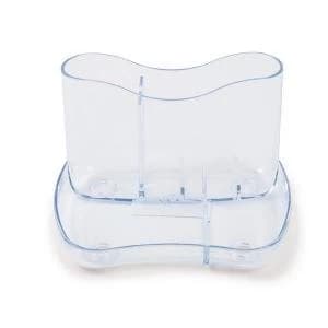 Desk Organiser 4 Compartments 93mm High Crystal Clear CP083YTCRY