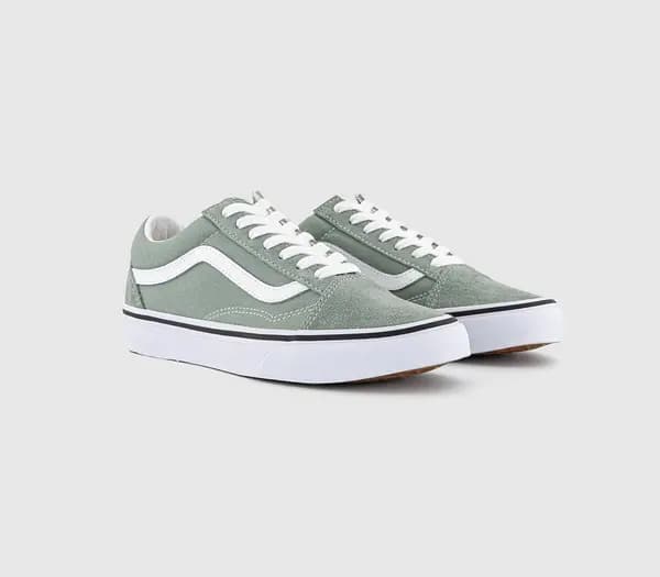 Vans Old Skool Trainers Colour Theory Iceberg Green, 12