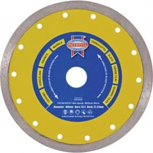 Faithfull Tile Cutting Continuous Rim Diamond Blade 115mm