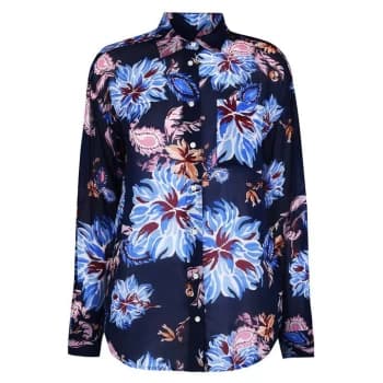 Gant Paisley Chiffon Shirt - Blue
