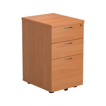 3 Drawer Under Desk Pedestal - Beech Version 2