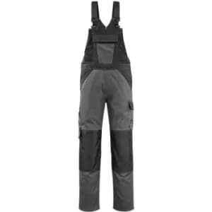 MASCOT LIGHT Bib & Brace with kneepad pockets Black/Grey - 32R - Black/Graphite