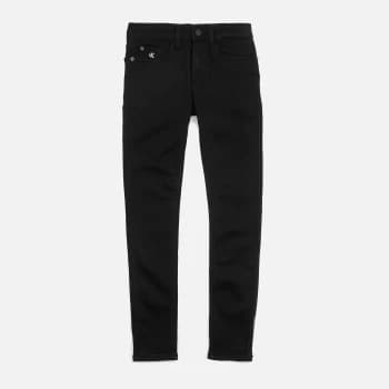 Calvin Klein Boys' Skinny Jeans - Clean Black Stretch - 8 Years