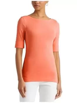Lauren by Ralph Lauren Judy-elbow Sleeve-knit - Portside Coral, Pink, Size S, Women
