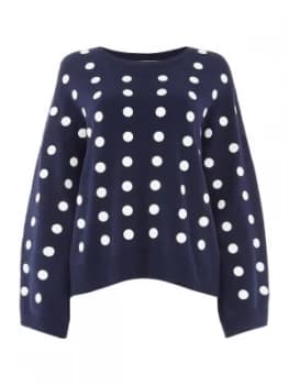 Michael Kors Dot oversized jumper Blue