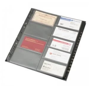 Business Card Binder Ref A4 Gbc9/r Pk5