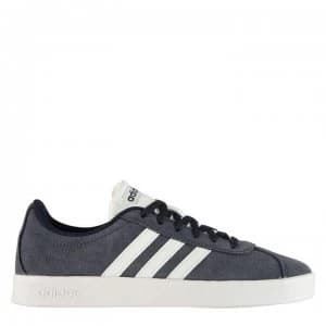 adidas VL Court Suede Childrens Trainers - Navy/White