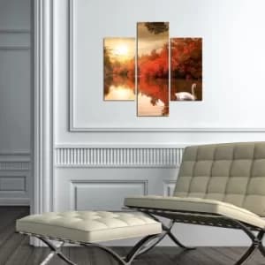 3MDF-068 Multicolor Decorative MDF Painting (3 Pieces)