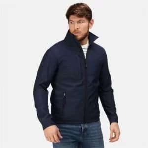 TRA688 OCTAGON II SoftSHELL JACKET NAVY/SEAL GREY (3XL)