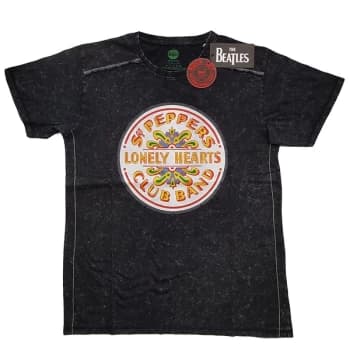 The Beatles - Sgt Pepper Drum Unisex Large T-Shirt - Black