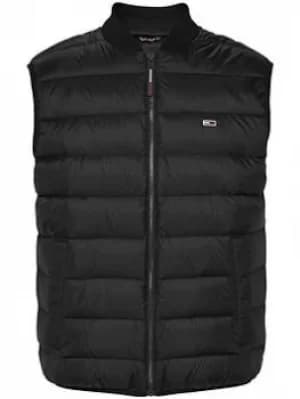Tommy Jeans Tommy Jeans Tjm Packable Padded Light Down Gilet, Black, Size 2XL, Men