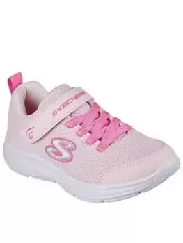 Skechers Wavy Lites Trainer, Light Pink, Size 13 Younger