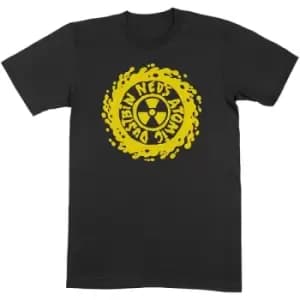 Ned's Atomic Dustbin - Yellow Classic Logo Unisex XX-Large T-Shirt - Black