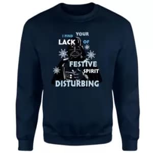 Star Wars Festive Spirit Christmas Jumper - Navy - L
