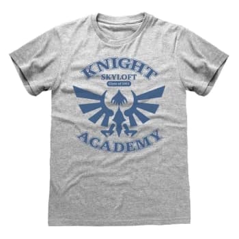 Legend Of Zelda - Knight Academy Unisex Large T-Shirt - Grey