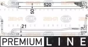 x1 Behr Heat Exchanger 8MO376755-481 Genuine replacement part for Car Made in DE