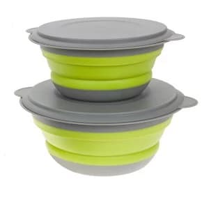 Summit 3 Piece Space Saving Bowl Set with Lids