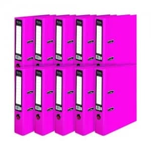 Pukka Brights Lever Arch File A4 Pink Pack of 10 BR-7764