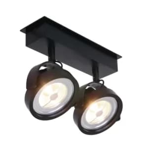 Lenox Spot Twin Spotlight Black Matt