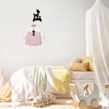 Deer - Black Metal Wall Hook