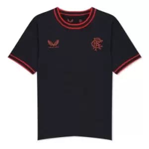 Castore Rangers FC Lifestyle Short Sleeves T-Shirt - Black