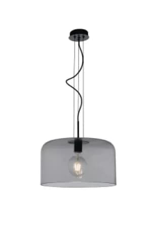 Gibus Glass Dome Ceiling Pendant, Grey, E27