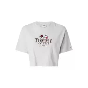 Tommy Jeans Tjw Super Crop Mdrn Prp 1 Ss - Grey