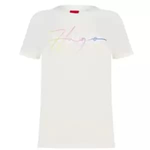 Hugo Double Logo T-Shirt - White