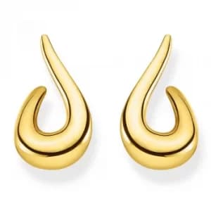 THOMAS SABO Gold Plated Open Tear Dropper Earrings H2042-413-39