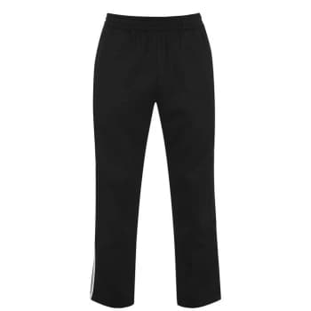Lonsdale 2 Stripe Open Hem Jogging Pants Mens - Black/White