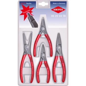 Knipex 00 20 03 SB Precision Circlip Pliers Set - 4 Piece
