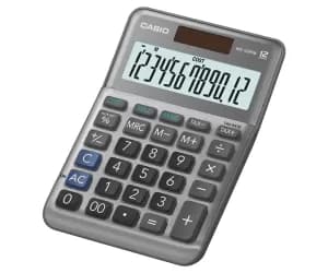 Casio MS-120EM 12 Digit Desk Calculator