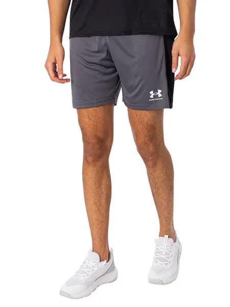 Under Armour Challenger Knit Shorts Castlerock/White M
