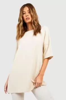 Textured Oversized Lounge T-Shirt