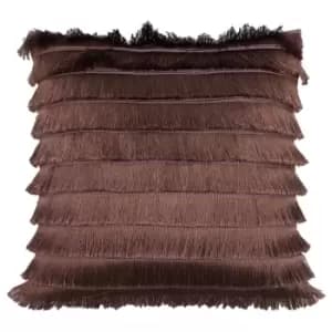 Flicker Fringed Cushion Rose, Rose / 45 x 45cm / Cover Only