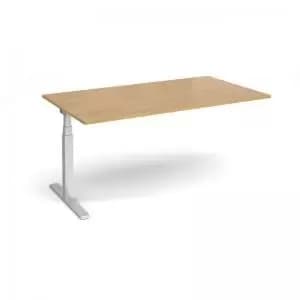 Elev8 Touch boardroom table add on unit 1800mm x 1000mm - silver frame