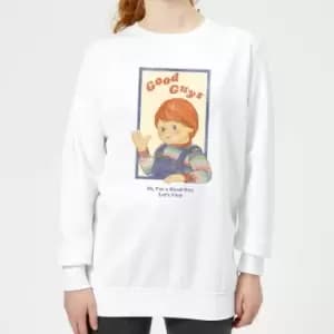 Chucky Good Guys Retro Womens Sweatshirt - White - M