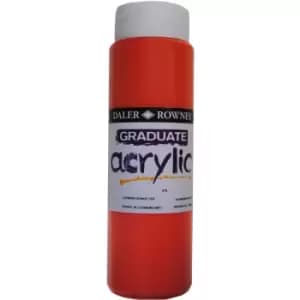 Daler Rowney 123500619 Graduate Acrylic Paint 500ml Cadmium Orange Hue