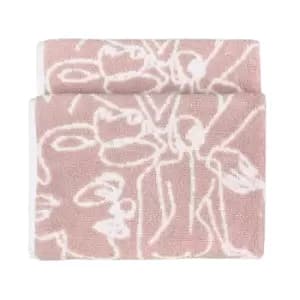 Everybody Abstract Jacquard Hand Towel Blush