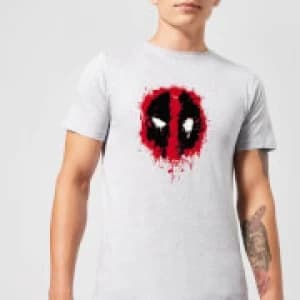 Marvel Deadpool Splat Face T-Shirt - Grey - 3XL