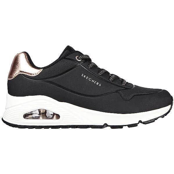 Skechers UNO Stand On Air Trainers Womens Low Trainers 3 (36) Black 27596542230