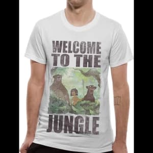 Jungle Book - Welcome To The Jungle Mens Small T-Shirt - White