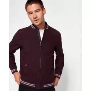 Ted Baker Linen Bomber Jacket - Purple