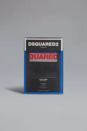 DSQUARED2 Men Twinpack trunk Black Size M 94% Modacrylic 6% Elastane